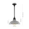 Jonathan Y Jasper 12.25" 1-Light Farmhouse Industrial Indoor/Outdoor Iron LED Pendant, Gray JYL7611D - alternate 3