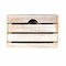 Homeroots 15" Organic Whitewash and Natural Distressed Wood Stacking Milk Crate 471948 - alternate 1