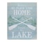 Homeroots Set of Two White Black And Blue Trees, Lake Lake Wood Framed Art, 2PK 516399 - alternate 2