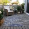 Homeroots 10' X 14' Pewter And Blue Southwestern Washable Indoor Outdoor Area Rug 603562 - alternate 3
