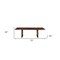 Homeroots 72" Dark Brown Solid Wood Removable Leaf Double Pedestal Base Extendable Dining Table 554341 - alternate 5