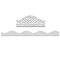 Ashley Productions Magnetic Scallop Border, Black Messy Dots on White, 12 Feet Per Pack, 6PK 11426 - alternate 3