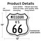 Signmission Missouri Route Marker Shield Sign Us 66, 12 Inch X 12 Inch, Plastic Sign SHI-P-12-386 - alternate 3