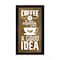 Homeroots Coffee Is Always A Good Idea Black Framed Print Wall Art 416229 - alternate 1