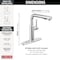 Delta Daneri Single Handle Pull-Out Kitchen Faucet Chrome 16879-DST - alternate 5