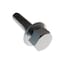 Zoro Select Not Graded, 1/4"-20 Serrated Flange Bolt, Plain Stainless Steel, 1 in L, 100 PK 32-SFH-25C-100 - alternate 2