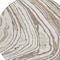 Homeroots 8' Taupe Brown And Beige Round Abstract Washable Indoor Outdoor Area Rug 601304 - alternate 4