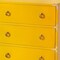 Homeroots 24" Yellow Solid Wood Four Drawer Dresser 389736 - alternate 4