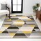 Jonathan Y Kehoe Retro Diamonds Geometric Yellow/Gray/Cream 4 ft. x 6 ft. Area Rug UNQ101A-4 - alternate 1