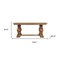 Homeroots 71" Brown Solid Wood Double Pedestal Base Dining Table 719513 - alternate 5