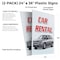 Signmission Car Rental, Plastic Signs Only 24 Inch x 36 Inch, Corrugated Plastic, 2PK CSB-2436-2PACK-Car Rental - alternate 2