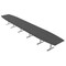 Skutchi Designs 22ft Conference Table With Power Unit | 22 Person Modular Boat Meeting Table | Harmony Series HAR-BOT-48X264-T-WA7949-NA - alternate 1