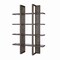 Homeroots 71" Brown Wood Four Tier Etagere Bookcase 630384 - alternate 1
