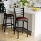 Flash Furniture Black Ladder Stool-Burg Seat, PK2 2-XU-DG697BLAD-BAR-BURV-GG - alternate 5