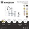 Kingston Brass Bridge Kitchen Faucet with Brass Sprayer, Polished Nickel KS1276BEXBS - alternate 3
