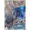 Homeroots 10' X 14' Blue Abstract Washable Non Skid Indoor Outdoor Area Rug 559657 - alternate 4