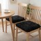 Homeroots Set of Two 16" X 2" Black Faux Fur Chair Pads 317274 - alternate 2