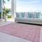 Homeroots 8' X 10' Blush Pink And Ivory Floral Washable Indoor Outdoor Area Rug 582335 - alternate 3