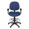 Regency Comfort Series Swivel Fabric Computer Task Chair with Adjustable Arms & Drafting Kit - Black 105-AA-DK-NV - alternate 5