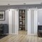 Sartodoors Double Barn Door 64 x 84 inches, BASIC 4906 White with Black Glass, 13FT Silver Rail Track Set, S BASIC4906DB-S-WS-6484 - alternate 2