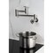 Kingston Brass Wall Mount Pot Filler Faucet, Polished Nickel KS8106CG - alternate 2