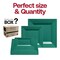 Smarty Had A Party Hunter Green Square Plastic Plates Dinnerware Value Set (120 Dinner Plates+120 Salad Plates), 240PK 9919VP-CASE - alternate 5
