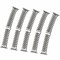 Elegani Silver Classic Multi-Link Stainless Steel Replacement Band Compatible with Apple Watch 44mm HC5LSB-SLV-44mm - alternate 3