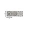 Homeroots 4" x 4" Wood Brown and White Mosaic Peel and Stick Removable Tiles 400479 - alternate 2