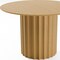 Homeroots 46" Brown Solid Wood Pedestal Base Round Top Dining Table 720996 - alternate 3