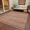 Homeroots 10' X 14' Rust And Coral Oriental Washable Indoor Outdoor Area Rug 616351 - alternate 6