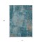 Homeroots 8' X 10' Teal Blue And Gray Abstract Washable Indoor Outdoor Area Rug 596893 - alternate 5
