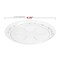 Smarty Had A Party Clear Floral Round Disposable Plastic Dinnerware Value Set, 240PK 729-VP-CASE - alternate 4