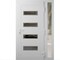 Vdomdoors Front Exterior Prehung Metal-Plastic Door, Manux 8113 White Silk, Side Sidelite Transom, Office Com MANUX8113EXD-WS-W32+16xH80-LH - alternate 1