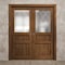 Sartodoors Sliding French Double Pocket Doors 64 x 80 inches, Ego 5011 Cognac Oak Veneer, Kit Rail Hardware ,  EGO5011DP-DKO-64 - alternate 3