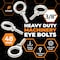 Xpose Safety Eye Bolts Steel, 48 PK MEB38-114-48-X-S - alternate 4