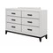 Homeroots 58" White Solid Wood Six Drawer Double Dresser 478652 - alternate 3