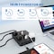 Jouleloom Power Strip Surge Protector with 8 Outlets, 4 USB and 2 USB C Ports, 5 Ft Extension Cord,  SOPOWERSTRIP14BLK - alternate 4