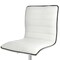 Elama Faux Leather Adjustable Rolling Office Chair in White ELM-729B-WHT - alternate 3