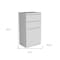 Homeroots 23" White Two Drawer Standard Chest 544051 - alternate 6