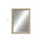 Homeroots 39" Silver Solid Wood Framed Accent Mirror 632794 - alternate 2