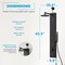 Anzzi Beverly Series 43 in. 3-Jetted Shower Tower with Heavy Rain Shower and Body Jets SP-AZ080MB - alternate 6