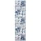 World Rug Gallery Distressed Abstract Runner Rug 2 ft 7 in x 6 ft Blue 910BLUE27X6 - alternate 4