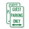 Signmission Guest Parking Only With Bidirectional Arrow, 18'' X 24'' 2 Signs, Heavy Gauge Aluminum, 2PK A-1824-2PACK-23930 - alternate 1