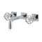 Kingston Brass Double-Handle Wall Mount Bathroom Faucet, Polished Chrome KS6121RX - alternate 1
