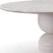 Homeroots 60" Beige Marble Pedestal Base Round Top Dining Table 723496 - alternate 5