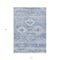 Homeroots 8' X 10' Denim Blue And Sky Blue Southwestern Washable Indoor Outdoor Area Rug 588699 - alternate 4