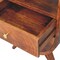 Homeroots 21" Brown Solid Wood Two Drawer Nightstand 701735 - alternate 5