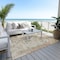 Homeroots 3' X 5' Terra Cotta Beige And Dark Gray Abstract Washable Indoor Outdoor Area Rug 605524 - alternate 4