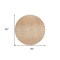 Homeroots 8' Salmon And Ivory Round Abstract Washable Indoor Outdoor Area Rug 587424 - alternate 4