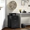 Basicwise 15 in W 3 Drawer File Cabinet, Black QI003678.BK - alternate 6
